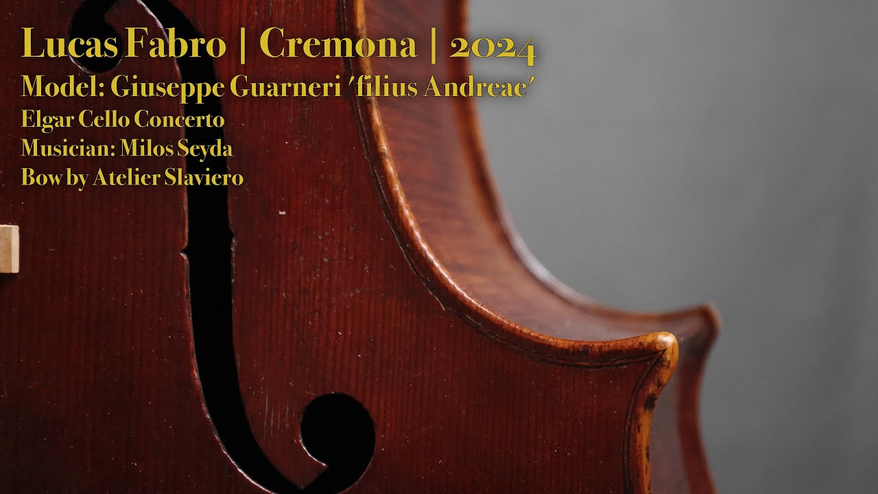 2024 CELLO | Lucas Fabro - Cremona | ELGAR cello concerto | Giuseppe Guarneri Filius "Andreae" model