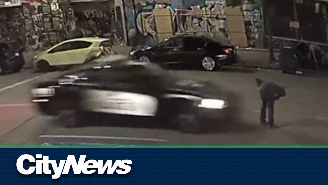 Video shows Vancouver Police cruiser hit man in DTES