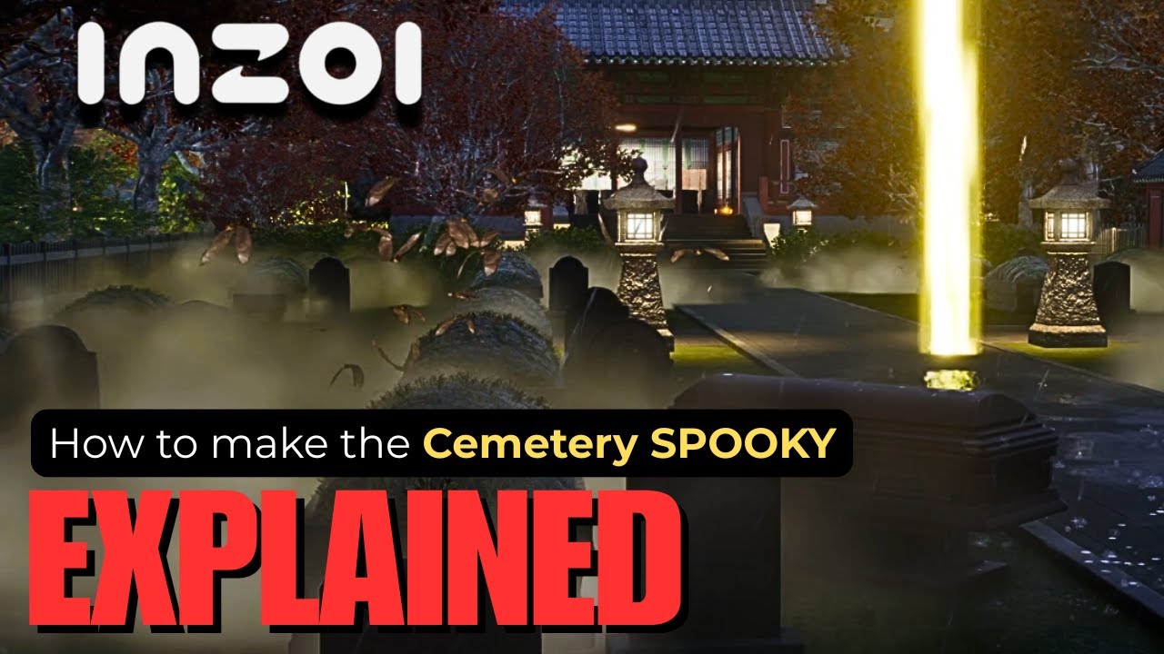 INZOI| How to make the CEMETERY SPOOKY #INZOI #inzoitutorials #inzoiguide
