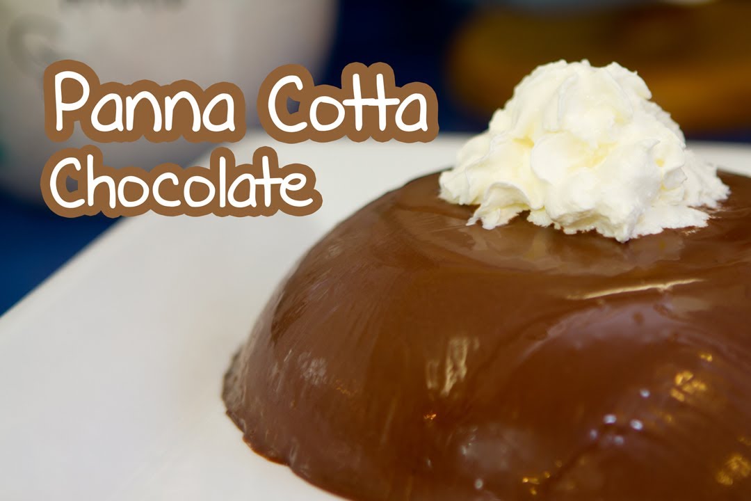 Panna Cotta de Chocolate Postre Frio Italiano Buenisimo