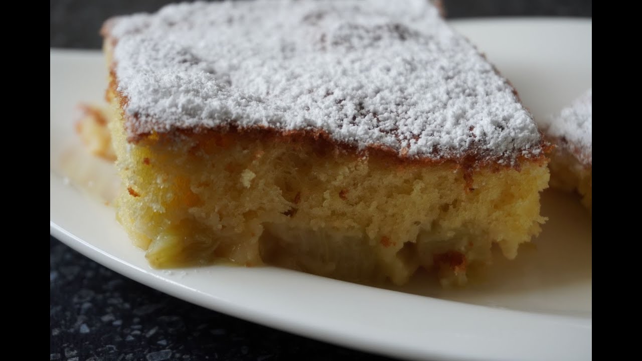 Becherkuchen mit Rhabarber