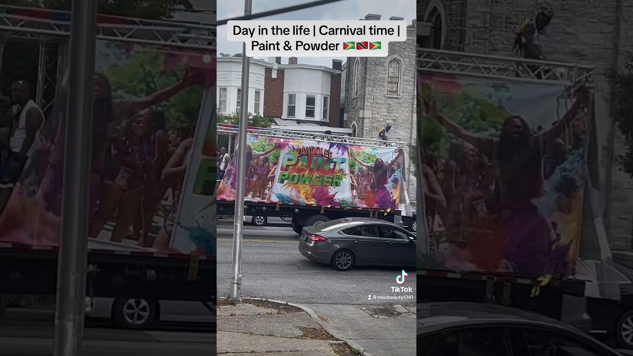 Carnival 2023 | paint & powder | Ditl🇬🇾🇹🇹🇬🇾 #fyp #vlog #carnival