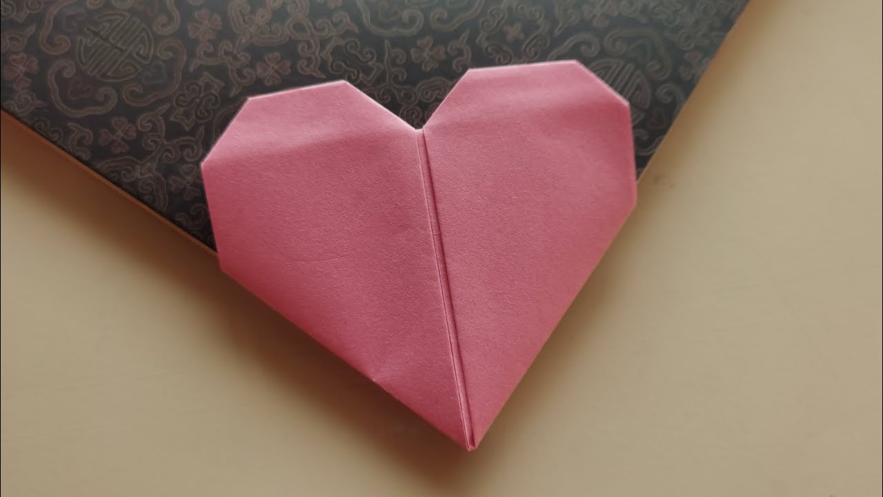 Fold a Heart Bookmark in 2 Mins |Super Easy Origami|Easy Valentine's Day Paper Crafts Heart Tutorial