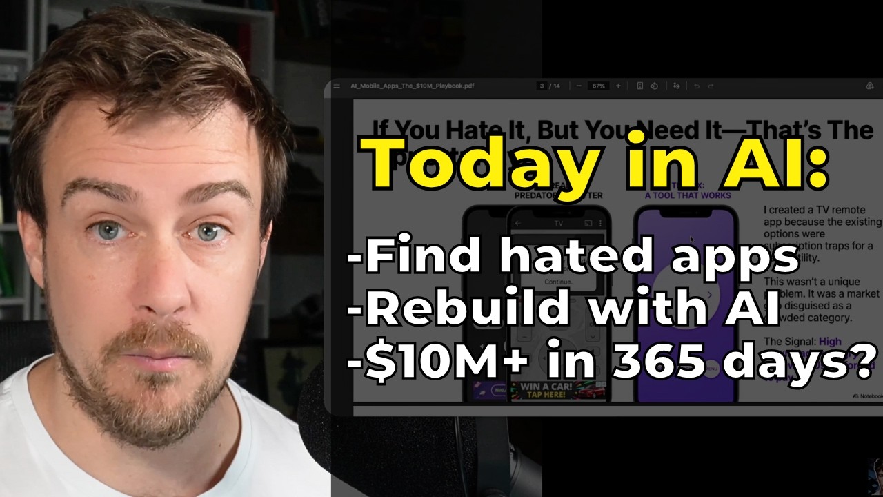 The $10M AI App Playbook: Find Hated Apps, Rebuild Better, Dominate