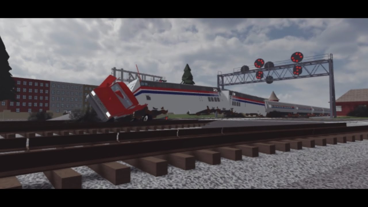 Amtrak Train hits a Truck and Derailed [Tren de Amtrak choca contra un camión y se descarrila]
