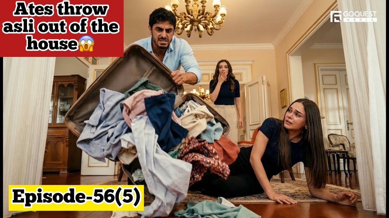 Marcan slaps asli on her face and aatish throw her out of the room and saves her wife! #turkishdrama