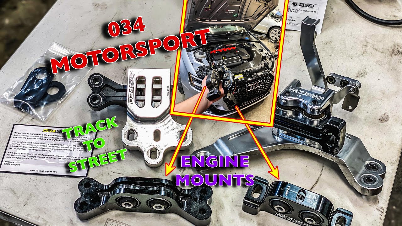 AUDI RS3 TTRS - 034 MOTORSPORT STREET SPORT ENGINE MOUNTS