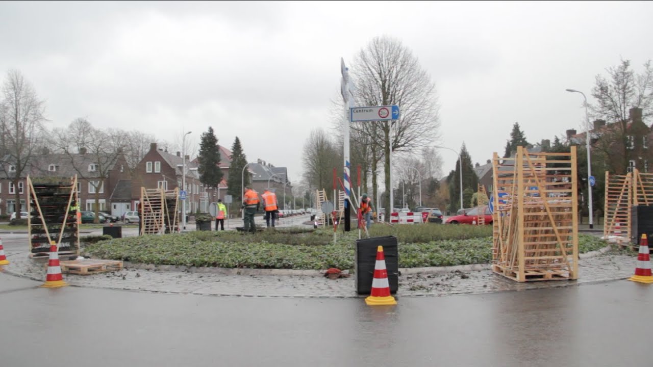 Plantenmatten van Covergreen vullen rotonde