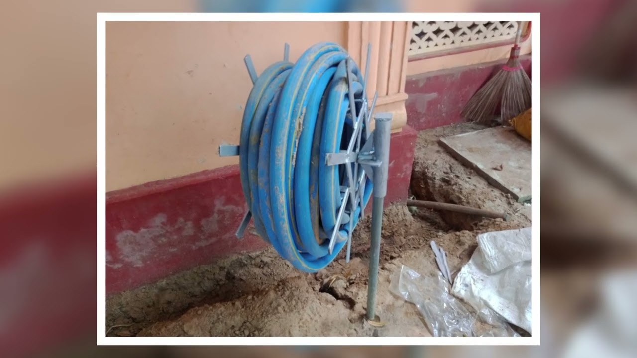 Custom Built Rotating Garden Hose Reel Stand | Turnable Storage Solution 🌿