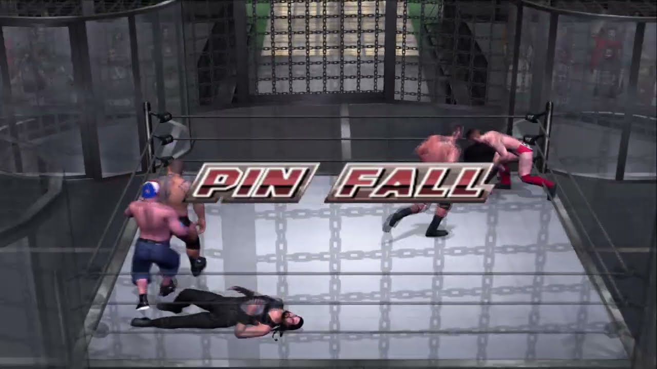 WWE Smackdown HCTP! - John Cena/Roman Reigns/Daniel Bryan/Seth Rollins Elimination Chamber Gameplay