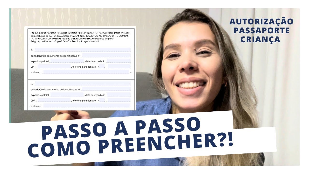 COMO PREENCHER A AUTORIZAÇÃO DE EMISSÃO DE PASSAPORTE E VIAGEM PARA CRIANÇA? ✈️ VIAGEMWEB