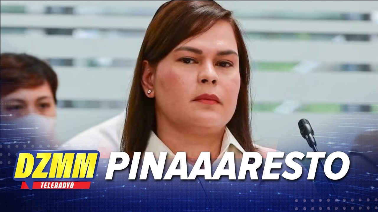 Sara Duterte pinaaaresto kaugnay ng kasong grave threats, ayon sa kanyang abogado | DZMM Teleradyo