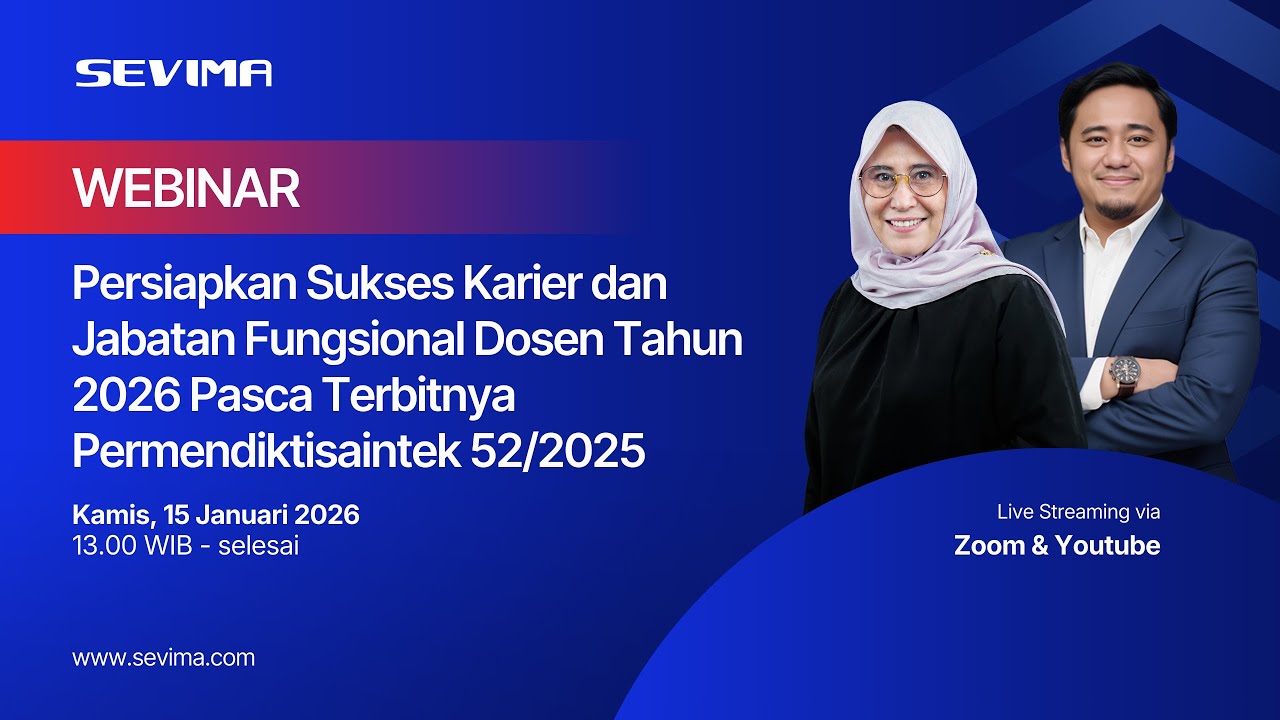 🔴LIVE - Webinar Nasional: Persiapkan Sukses Karier & Jabatan Fungsional Dosen Tahun 2026