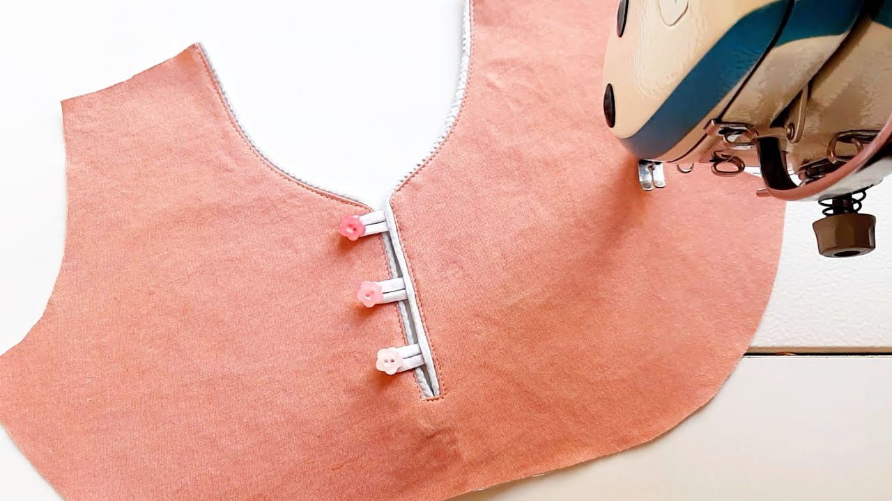 creative and piping neck sew design | sewing and secrets that are worth knowing | DIY Sewing Tips
