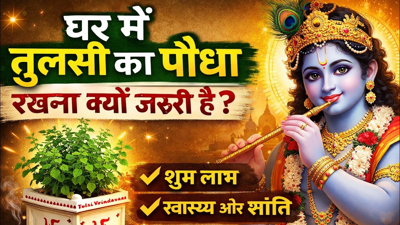 घर में तुलसी क्यों जरूरी है || तुलसी माता की चमत्कारी कथा और महिमा || Krishna Tulsi Vivah || Quotes 