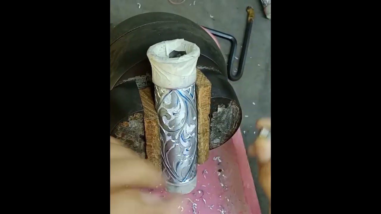 Engraving motorcycle parts by Saen Banbenjarong Thailand
