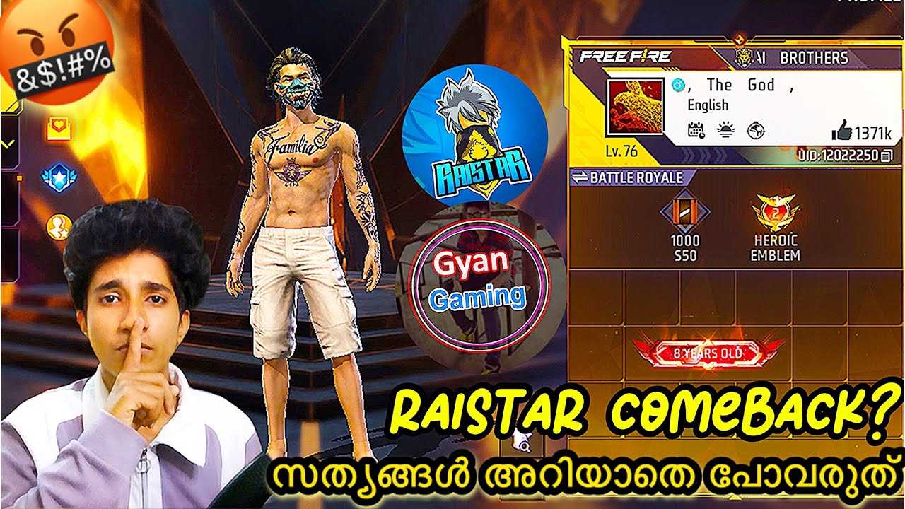 Why Raistar and Gyan gaming quit Freefire😱GARENA MODERATORS🤬അറിയേണ്ടത് എല്ലാം🤬