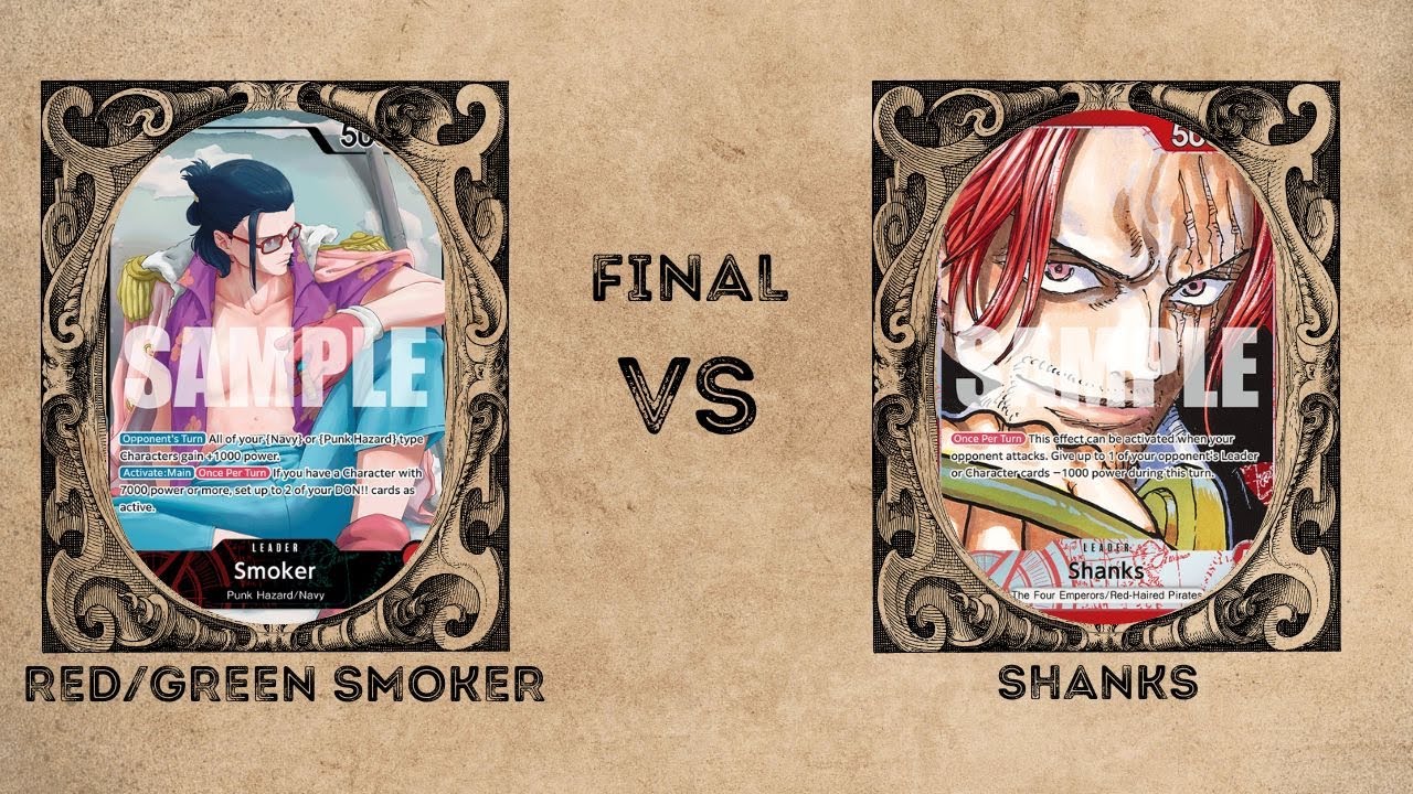 One Piece Local OP10 Tournament POV RG Smoker vs Shanks Final