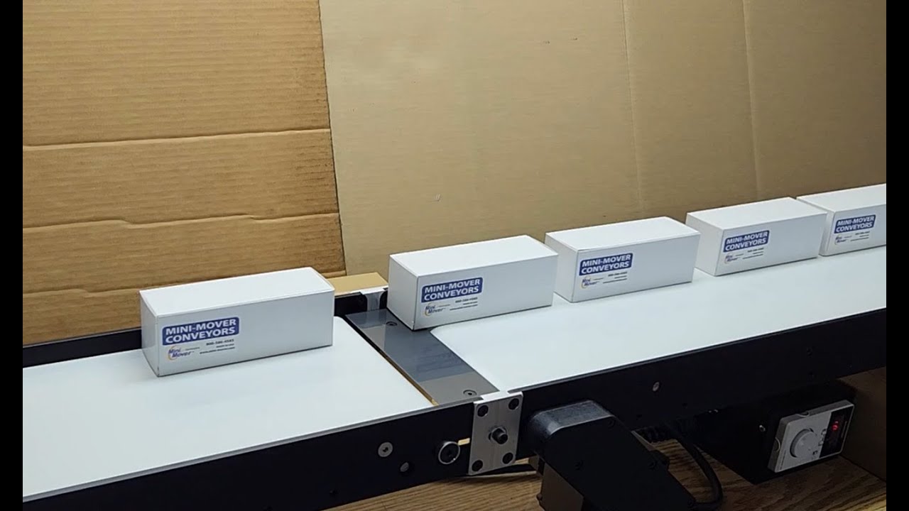 Product Transfer Plate from Mini-Mover Conveyors