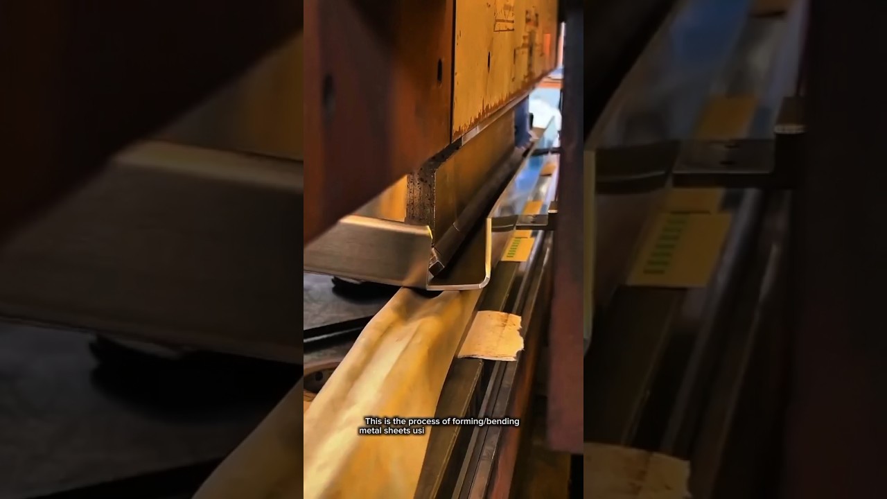 Precision Sheet Metal Bending Process | Hydraulic Press Brake Forming Metal Edge