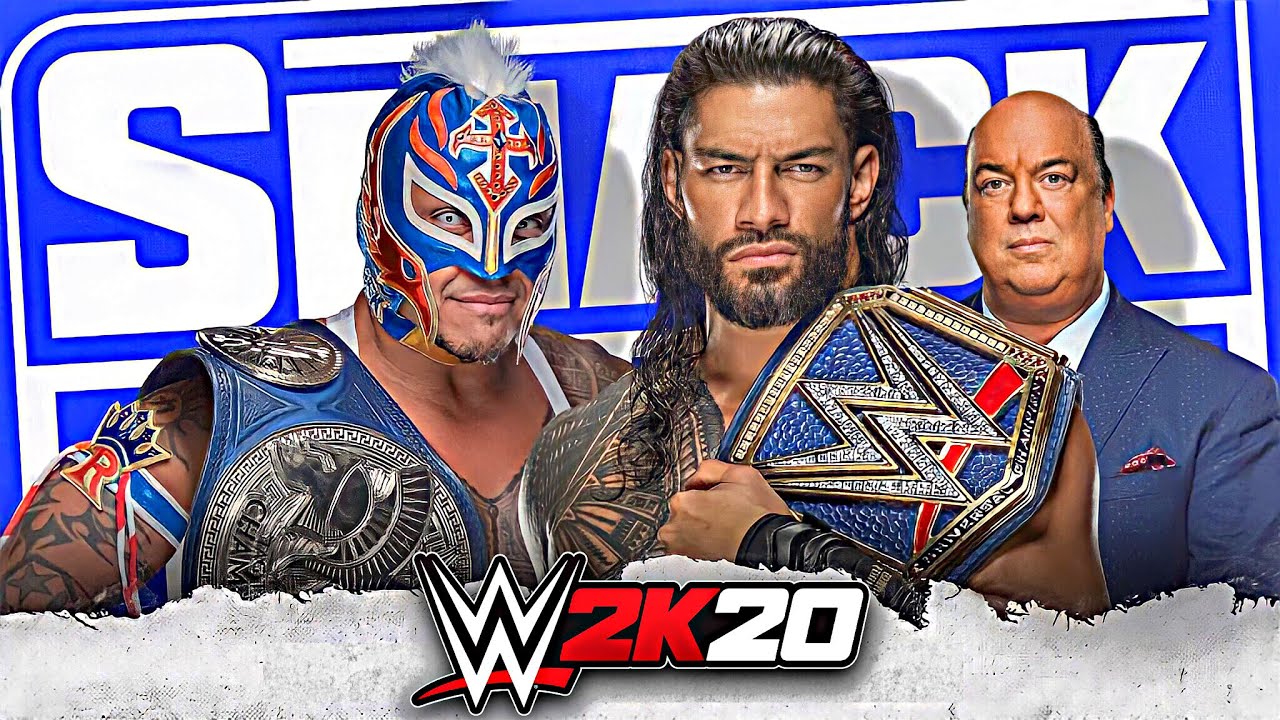 WWE 2K20: Rey Mysterio vs. Roman Reigns (c) | Universal Title HIAC Match | Friday Night SmackDown