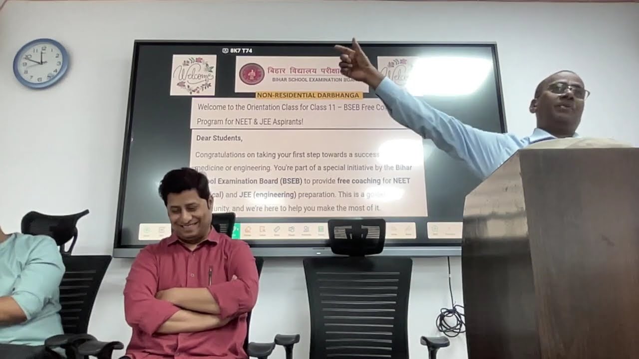 Orientation Class For Class 11- BSEB Free Coaching Program for NEET & JEE, NR Darbhanga