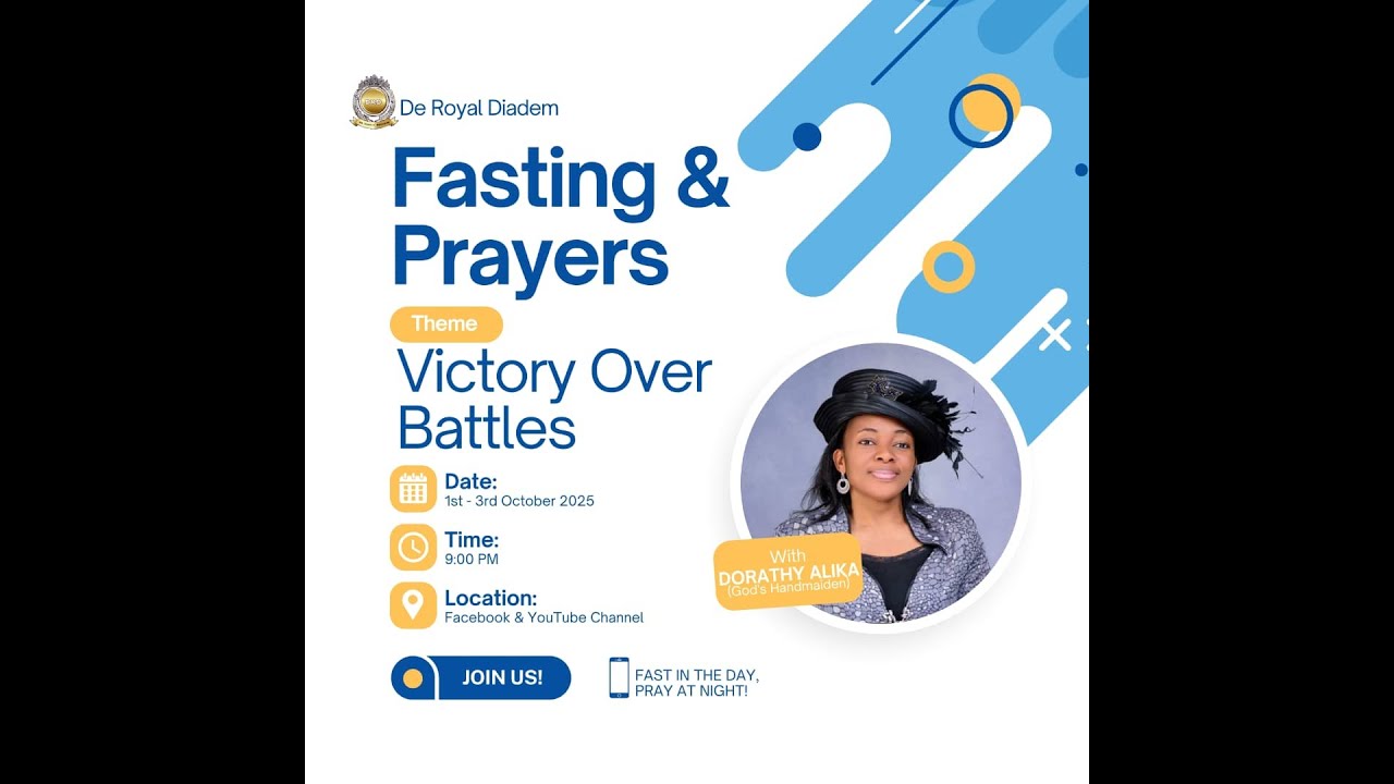 DE ROYAL DIADEM MONTHLY PRAYER & FASTING - OCTOBER EDITION