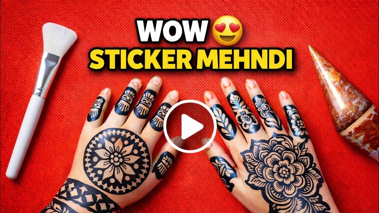 WOW 😍 meesho Sticker Mehndi Easy Mehndi Hack 🔥 link 🔗 in description 