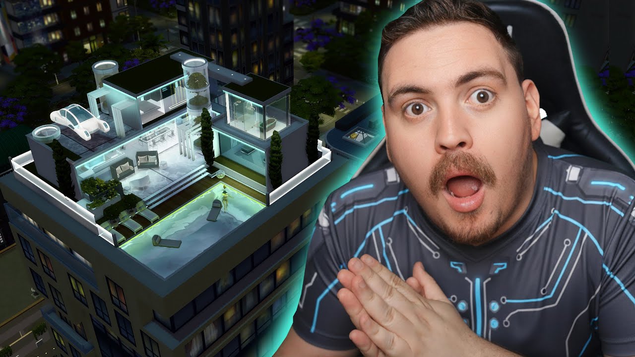 Eu CONSTRUI uma PENTHOUSE do Futuro e ficou INACREDITÁVEL!!! │ The Sims 4 │ SLOW BUILD