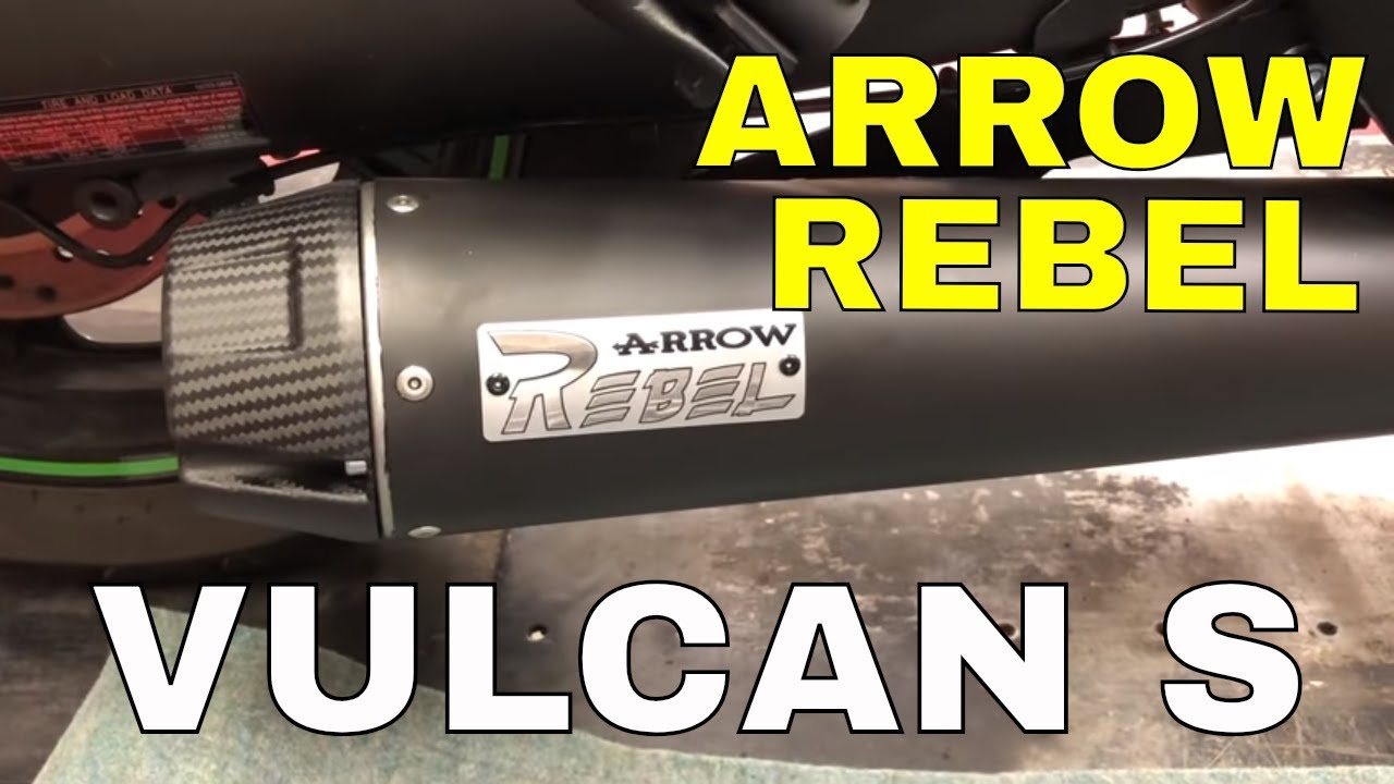 NEW 2021 Arrow Rebel Exhaust - Kawasaki Vulcan S 650 - Install & stock exhaust comparison