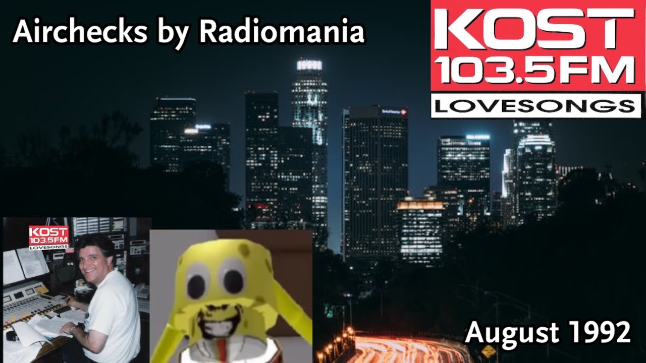 KOST 103.5 with Ted Ziegenbusch - Los Angeles, CA - August 20th, 1992 (Part 1)