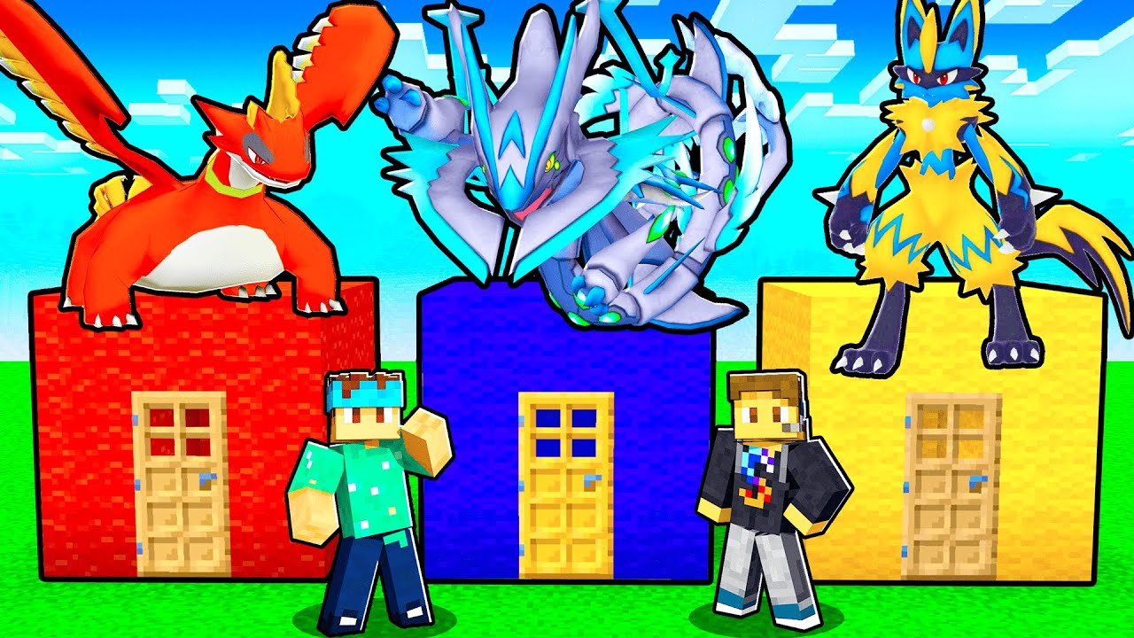 Don’t Choose the Wrong POKEMON FUSION Door! (Minecraft Pixelmon)