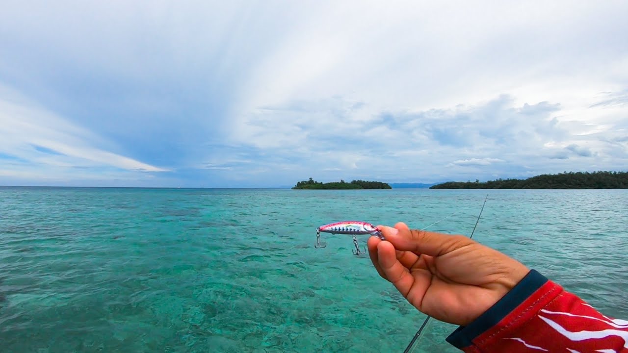 Masih Gacor‼️Sensasi Seru Mancing Casting Di Karang Dangkal 
