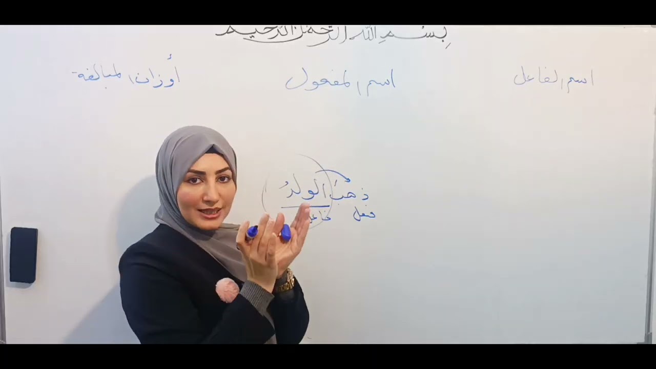 (١) اسم الفاعل/ اسم المفعول/ أوزان المبالغة/ الثالث المتوسط