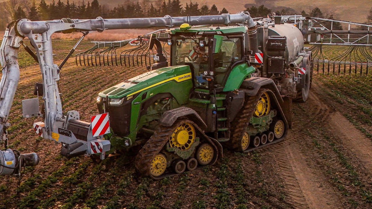 Gülle 2025 💩 Johndeere 8RX410 & Kotte Garant PTR - 31,300 Liter Fass! - agp krystof