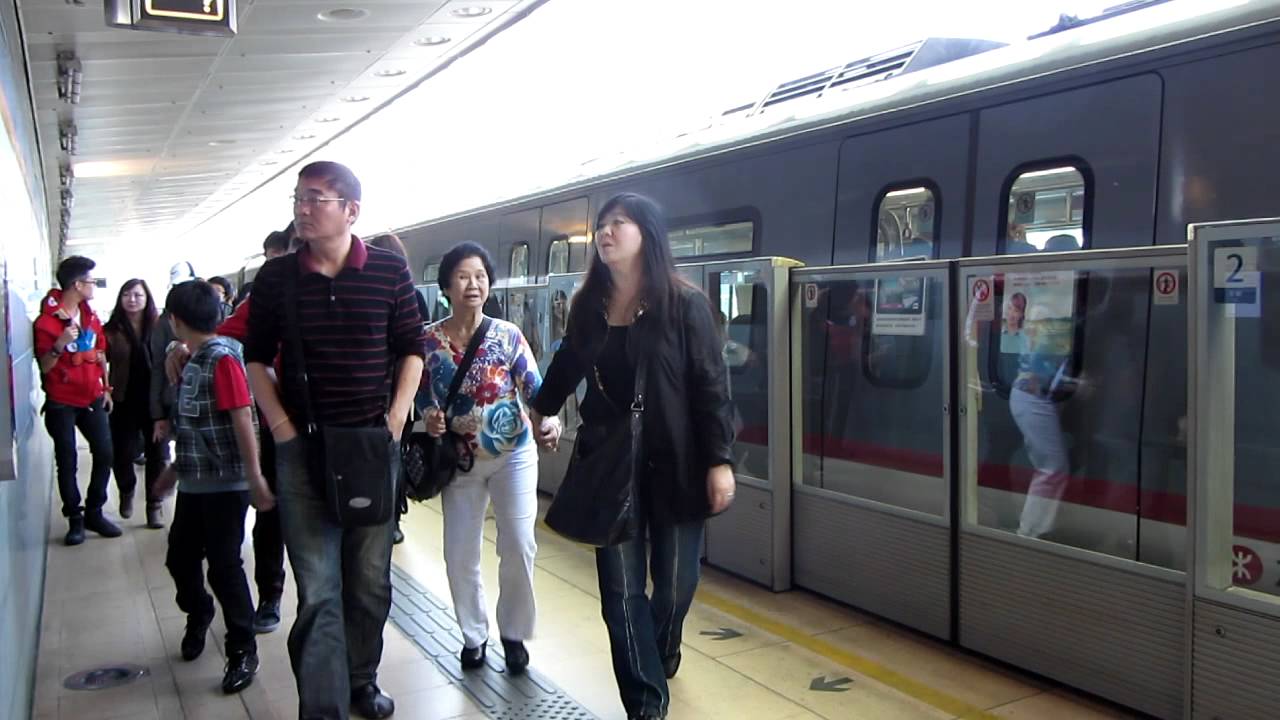 MTR K-Train [V613-V813] departing Sunny Bay (» Tung Chung)