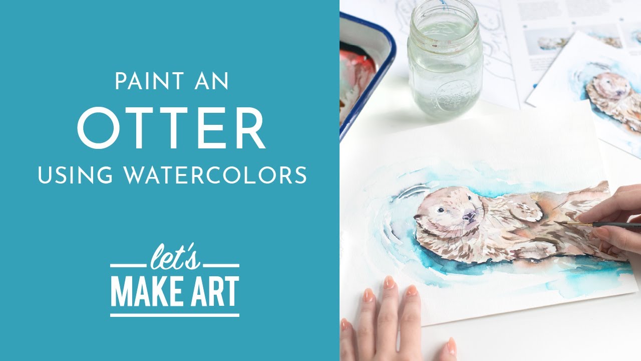 Let's Paint an Otter | Watercolor Tutorial with Sarah Cray