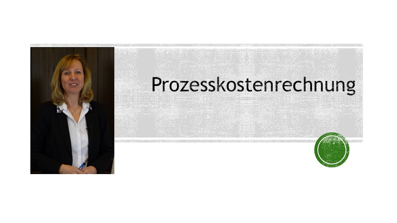 Controlling-Tutorial: Prozesskostenrechnung