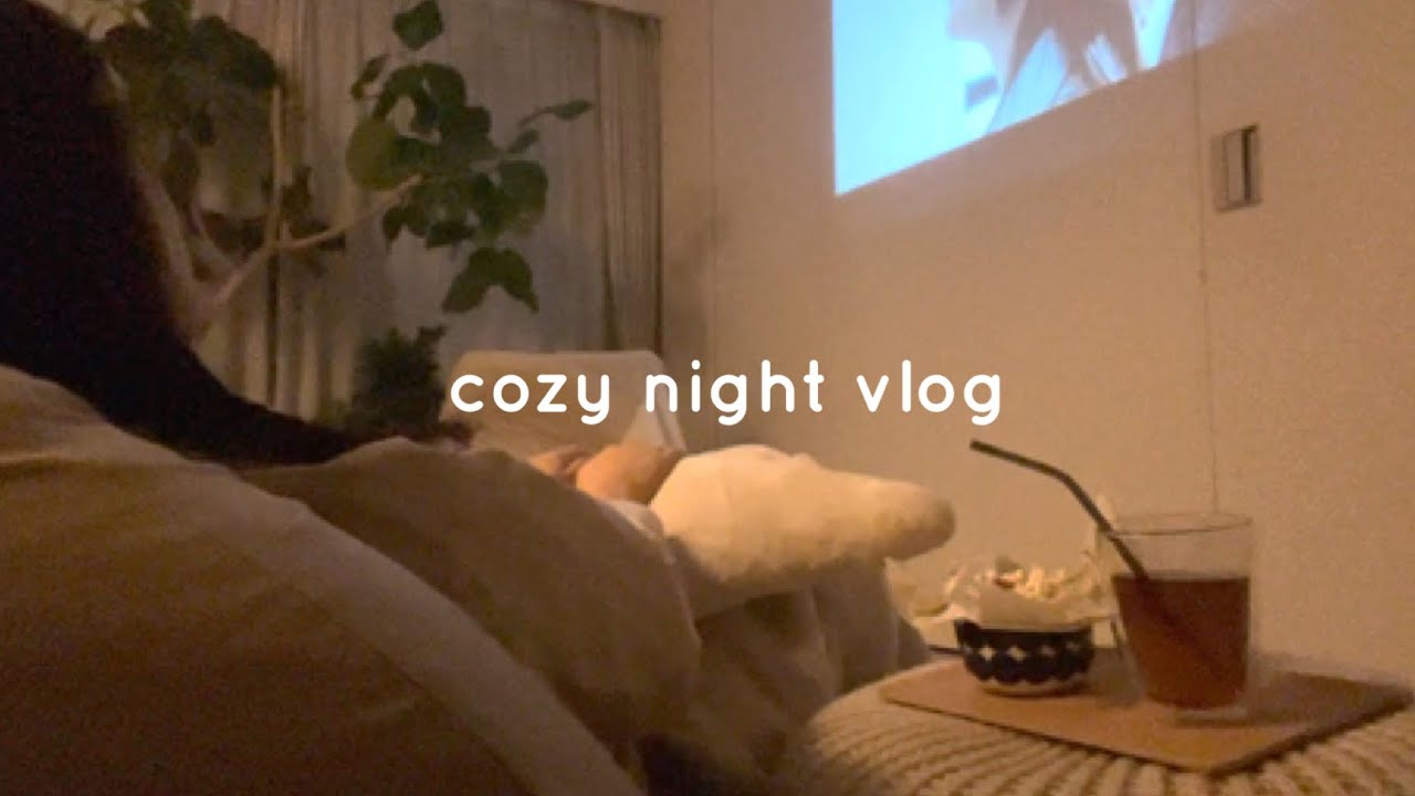 仕事終わりに好きなことをするひとり時間vlog｜疲れリセットの夜｜ムービーナイト｜せいろ蒸し｜おうちカフェ