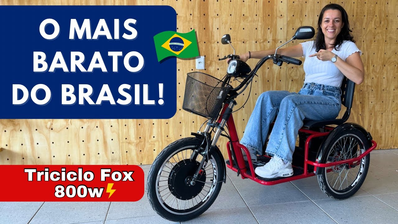 Triciclo elétrico 800W FOX, é bom? Saiba tudo sobre este modelo.