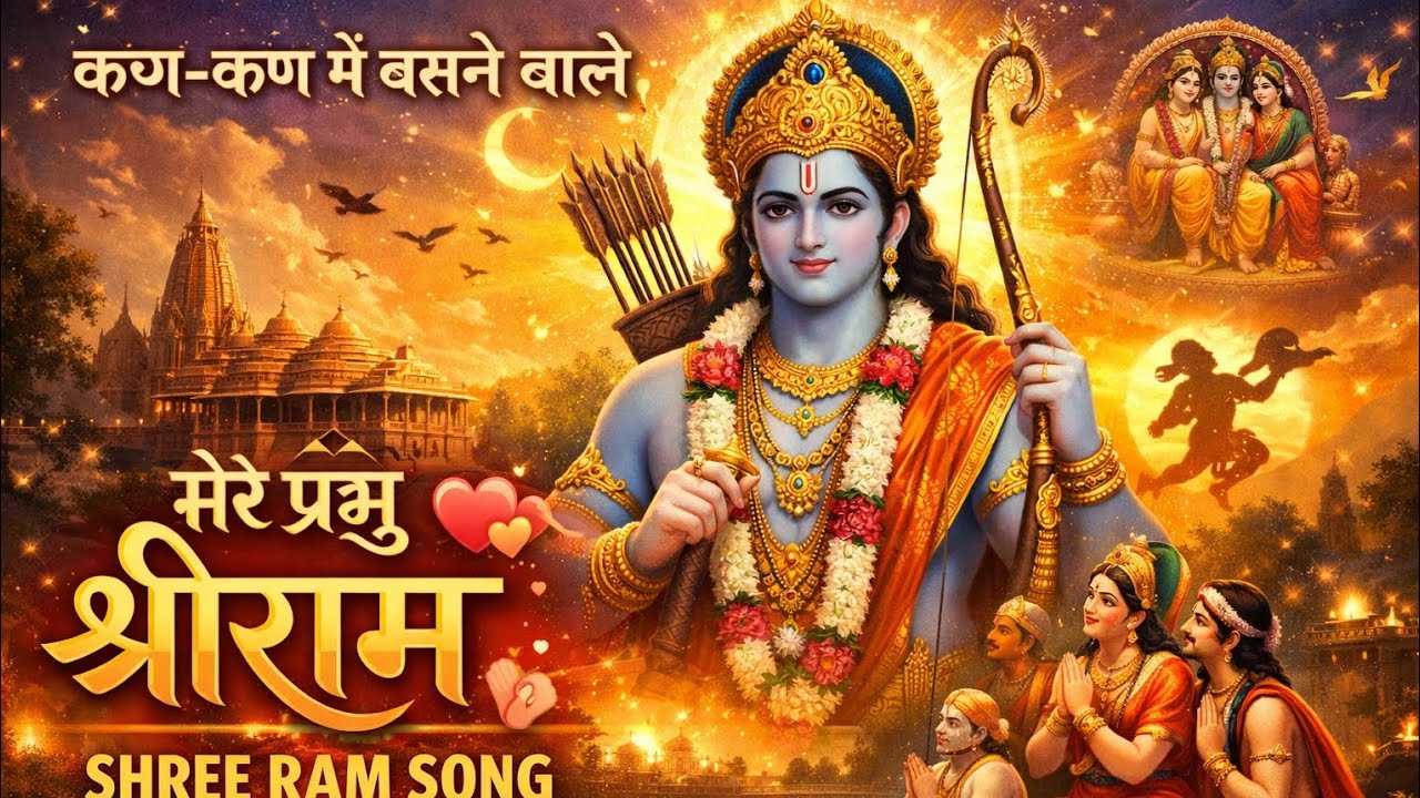 💖कण-कण में बसने वाले मेरे प्रभु श्रीराम 🤗। सुंदर भजन 🎶। Jai Shree Ram। #ram #rambhajan #song #viral 
