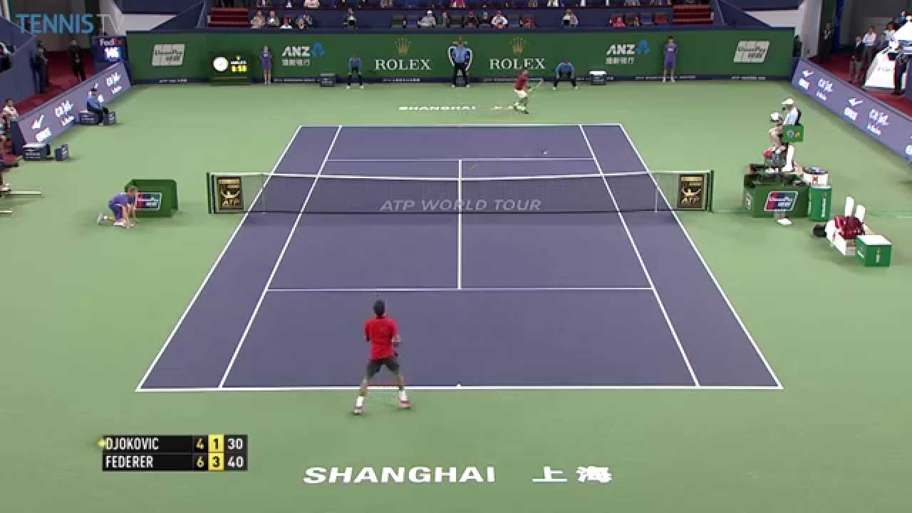 Djokovic Punishes Federer Approach with Shanghai Hot Shot