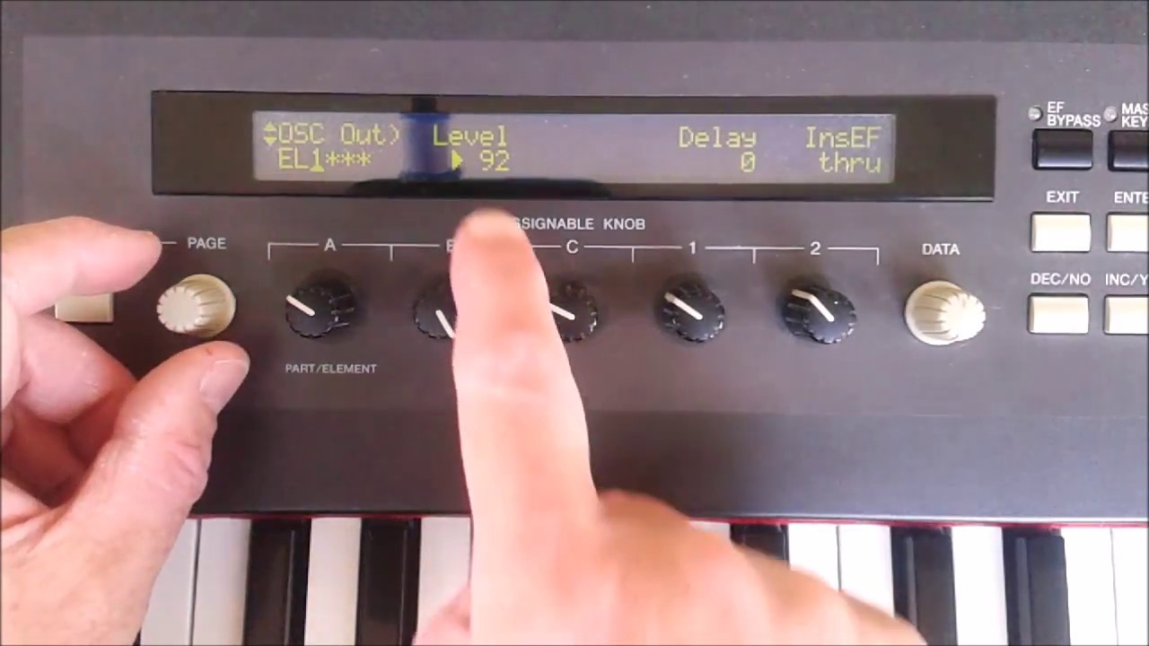 Adjusting Voices on the Yamaha S80 Keyboard Synthesiser