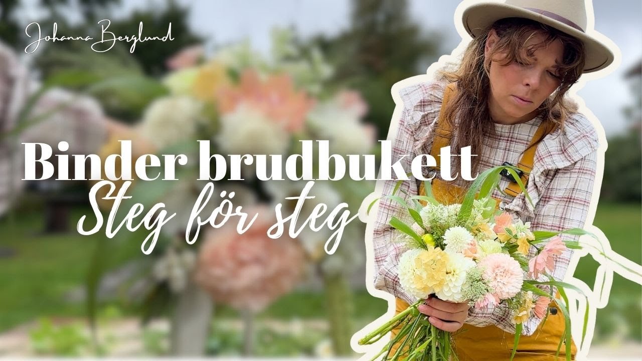 Binder brudbukett - steg för steg 