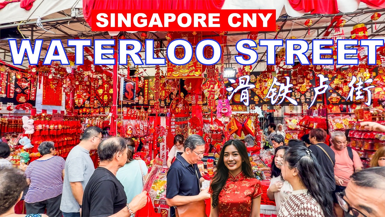 Singapore Chinese New Year 2025 | Waterloo Street CNY Market | 4K HDR Singapore Travel🧧🇸🇬👍