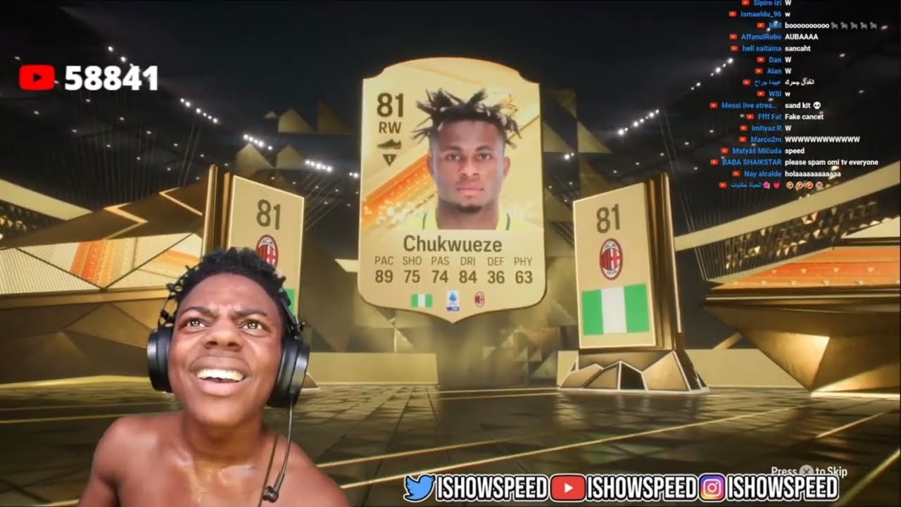 Ishowspeed неправильно произносит имена футболистов в EA FC 24 (часть 1)