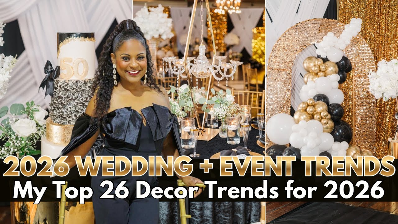 26 WEDDING and EVENT TRENDS in 2026| BACKDROPS + DIY WEDDING DECOR| LIVING LUXURIOUSLY FOR LESS