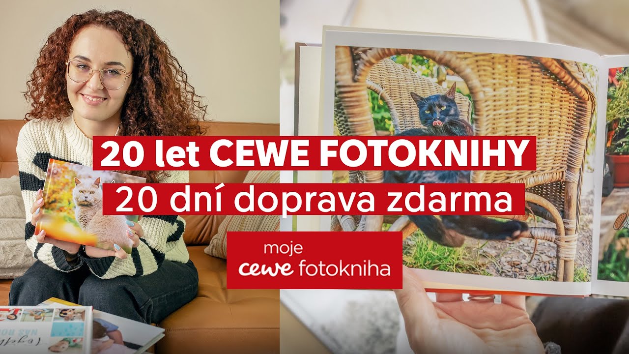 20 let CEWE FOTOKNIHY | 20 dn&iacute; DOPRAVA ZDARMA