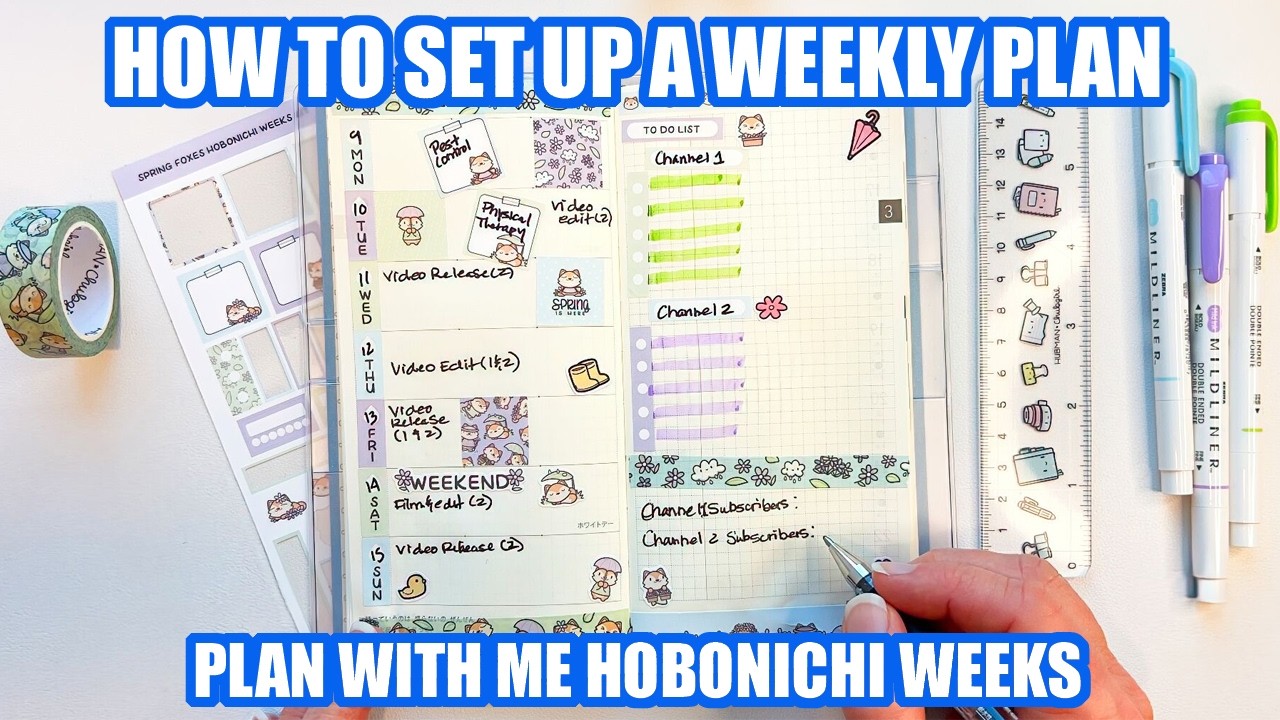 Plan With Me | Hobonichi Weeks | Hubman and Chubgirl New Release!