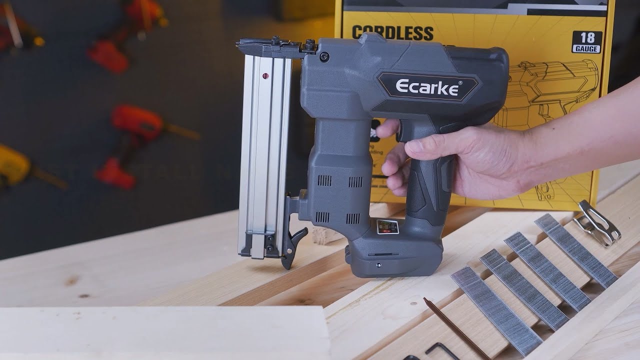 Ecarke 18GA Cordless Brad Nailer for  DeWalt 20V Battery